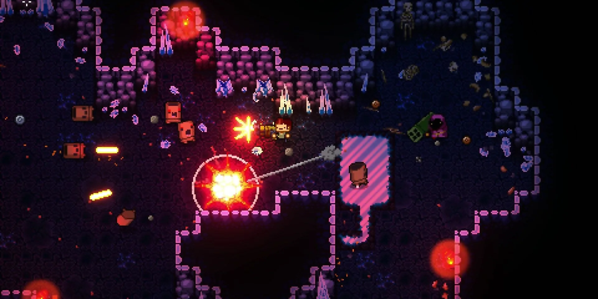 Chiến đấu kẻ thù trong Enter the Gungeon