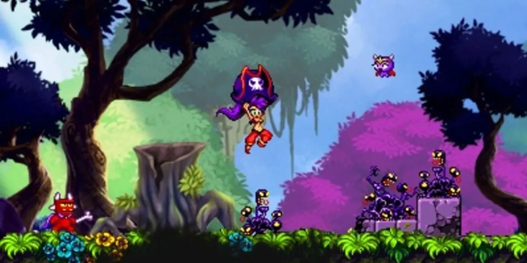 Cô tiên cá Shantae với mái tóc dài đặc trưng trong Shantae and the Pirate's Curse