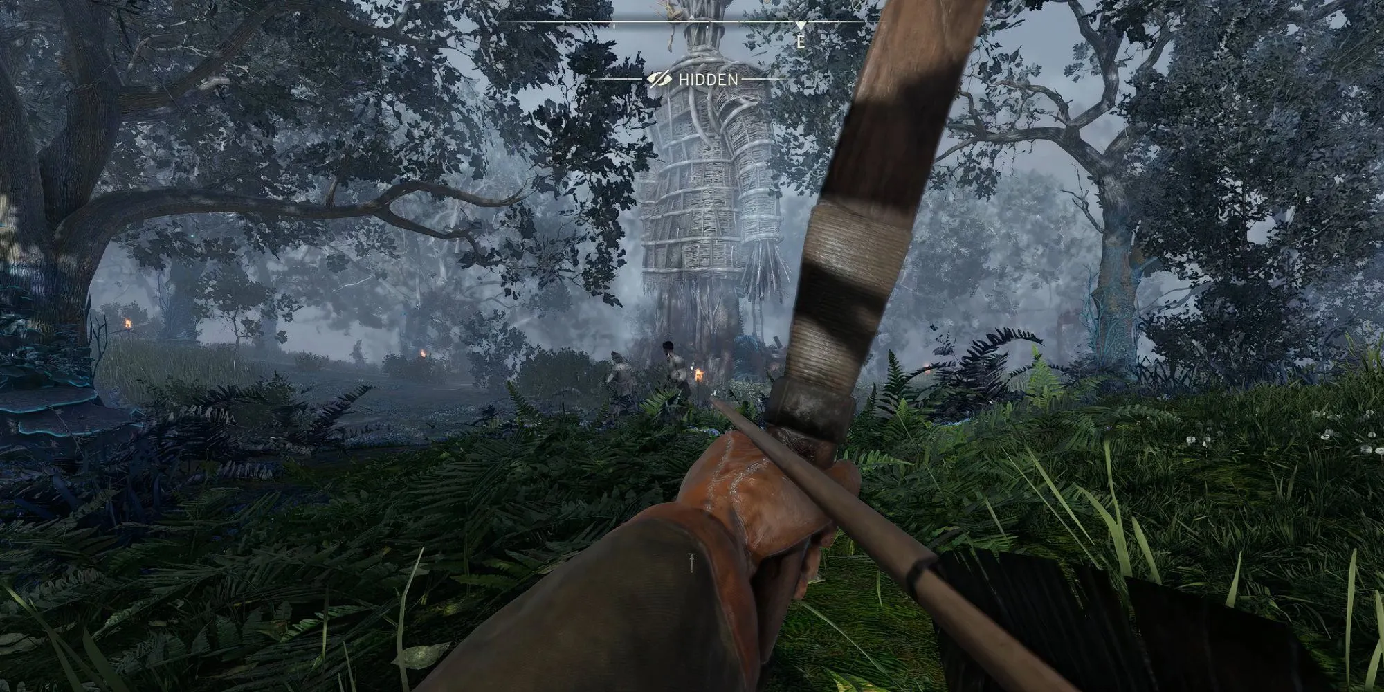 Combat lén lút trong Atomfall: Wicked Isle.