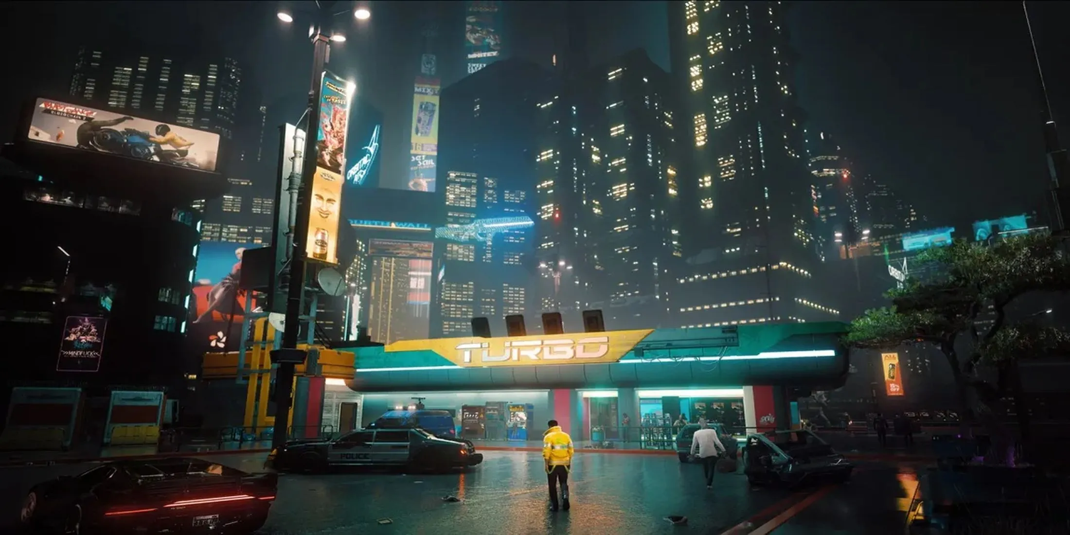 Cyberpunk 2077 Night City rực rỡ dưới ánh đèn neon