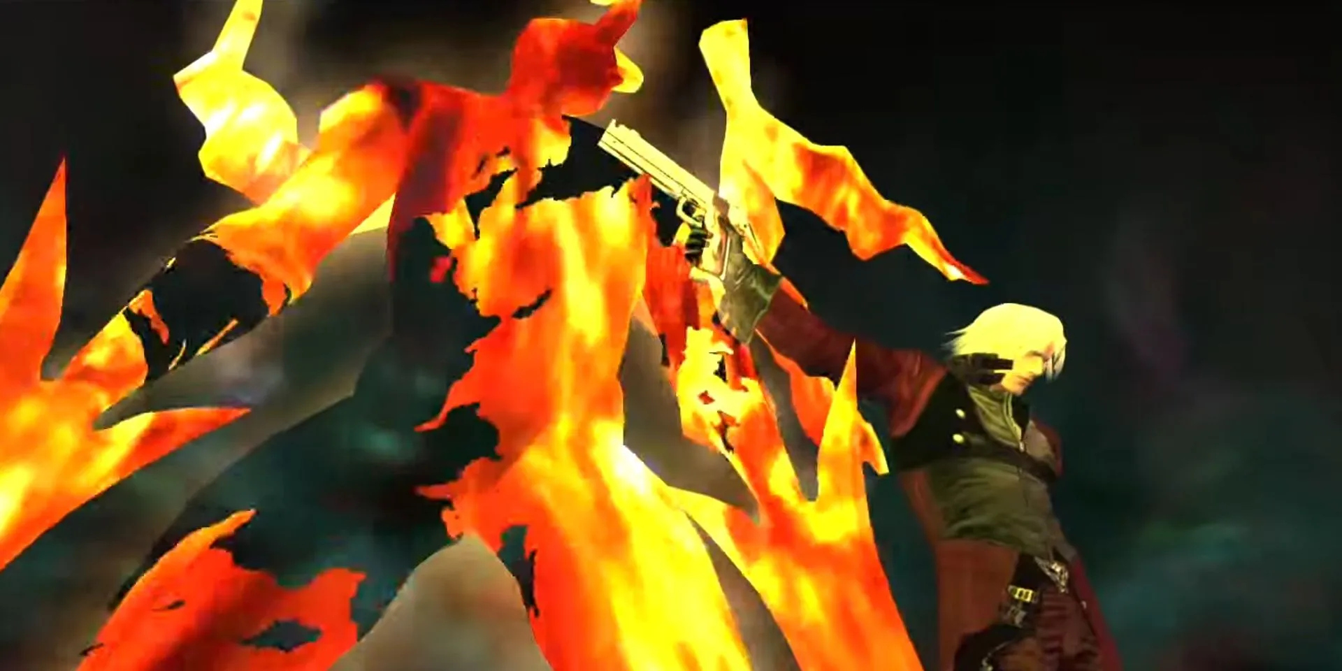 Dante chiến đấu với Argosax trong phân cảnh cuối game Devil May Cry 2