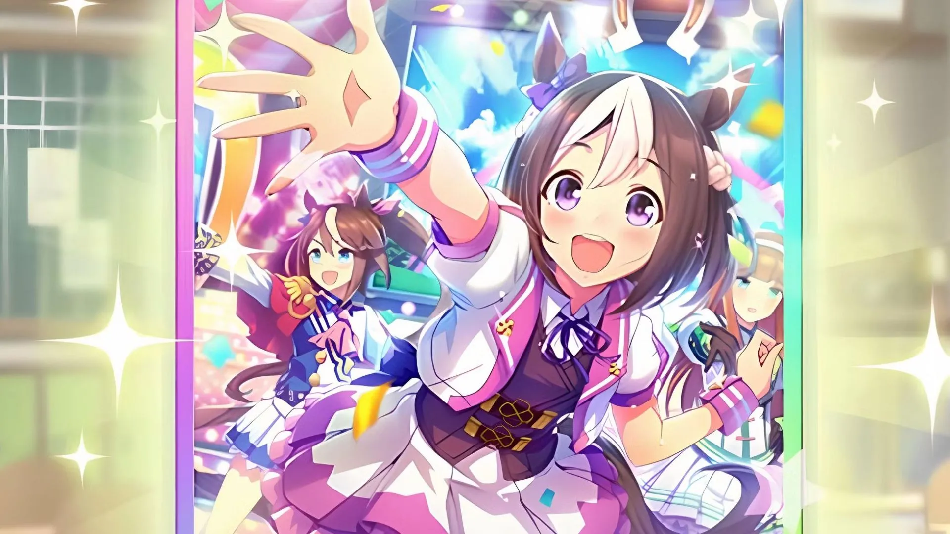 Giao diện lựa chọn Thẻ Hỗ trợ trong Umamusume Pretty Derby, hiển thị các loại thẻ và chỉ số tác động tương ứng.