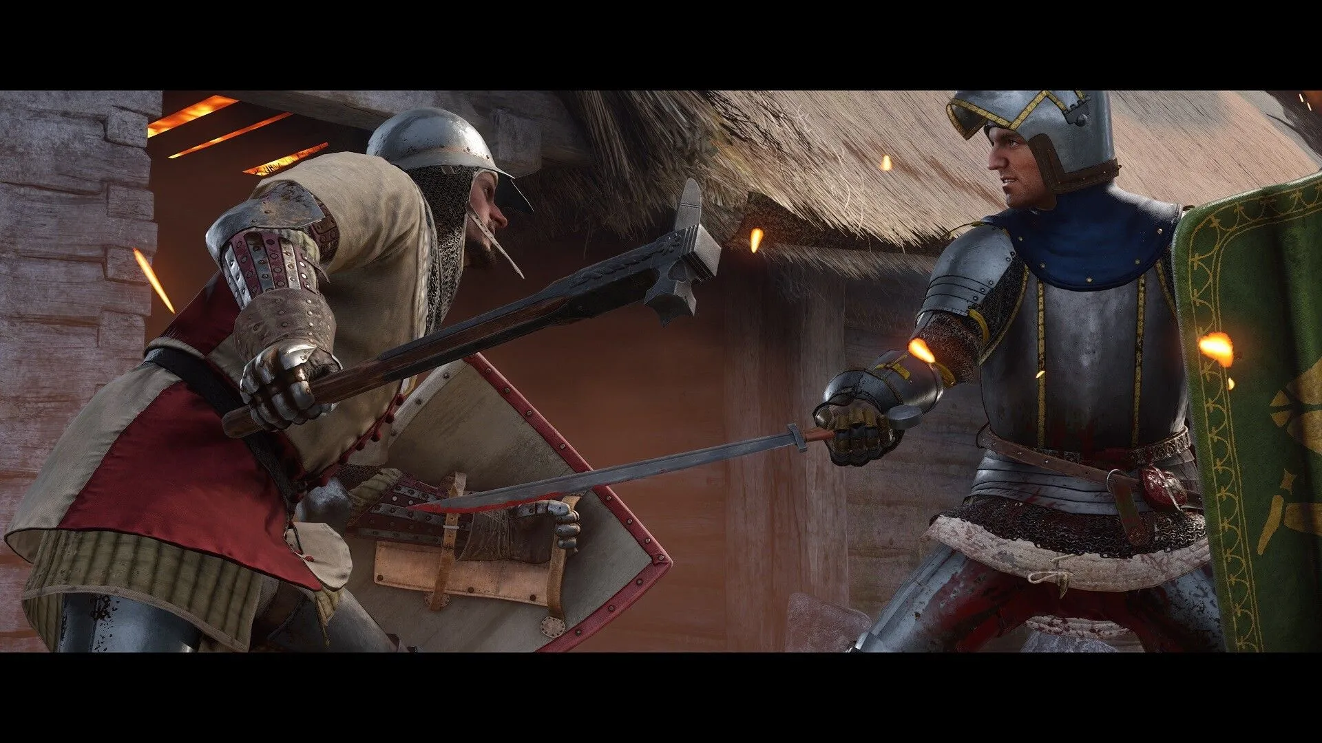 Henry of Skalitz trong một cảnh hành động cận chiến trong Kingdom Come: Deliverance II, minh họa cơ chế chiến đấu vật lý và mô hình nhân vật được tối ưu hóa cho hiệu suất game.