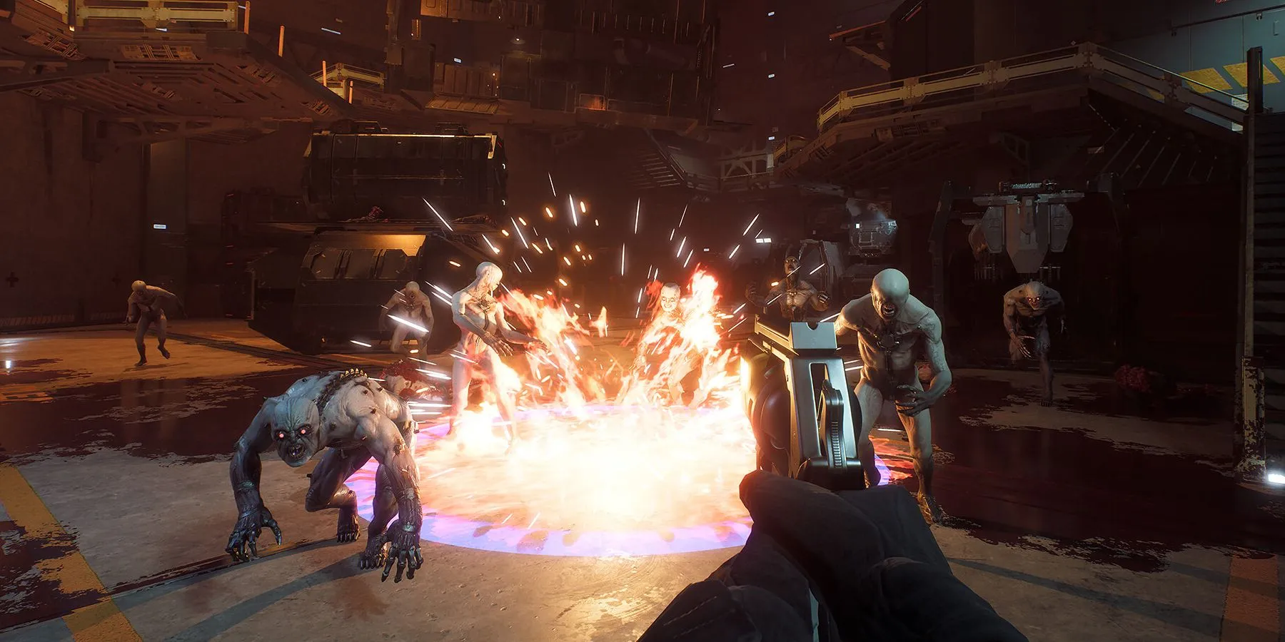 Hiệu ứng nổ hoành tráng trong Killing Floor 3, minh họa công nghệ đồ họa tiên tiến của game