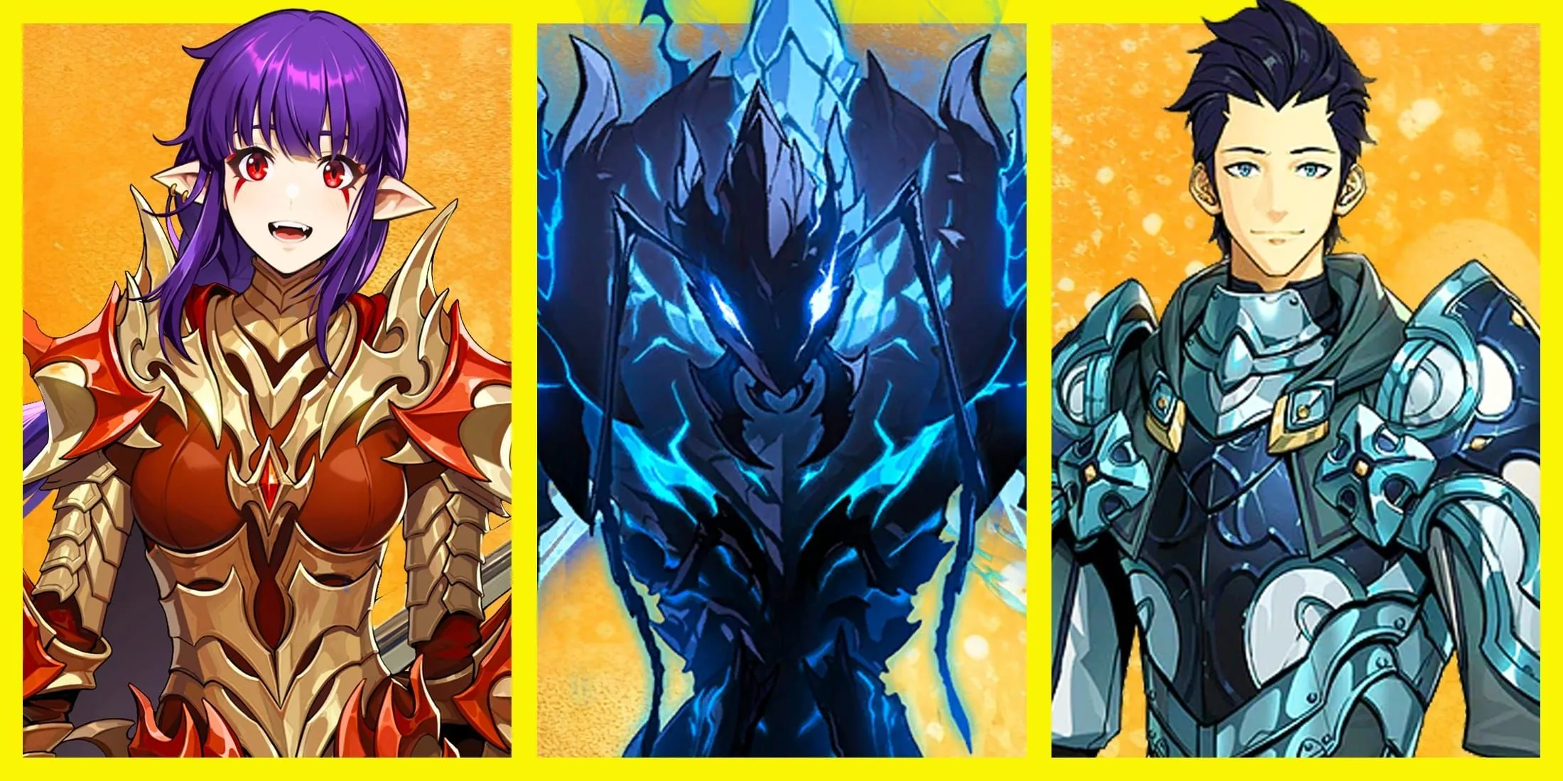 Hình ảnh các nhân vật mới nổi bật trong Solo Leveling mùa 2, minh họa sự đa dạng sức mạnh và vai trò trong hệ thống xếp hạng thợ săn