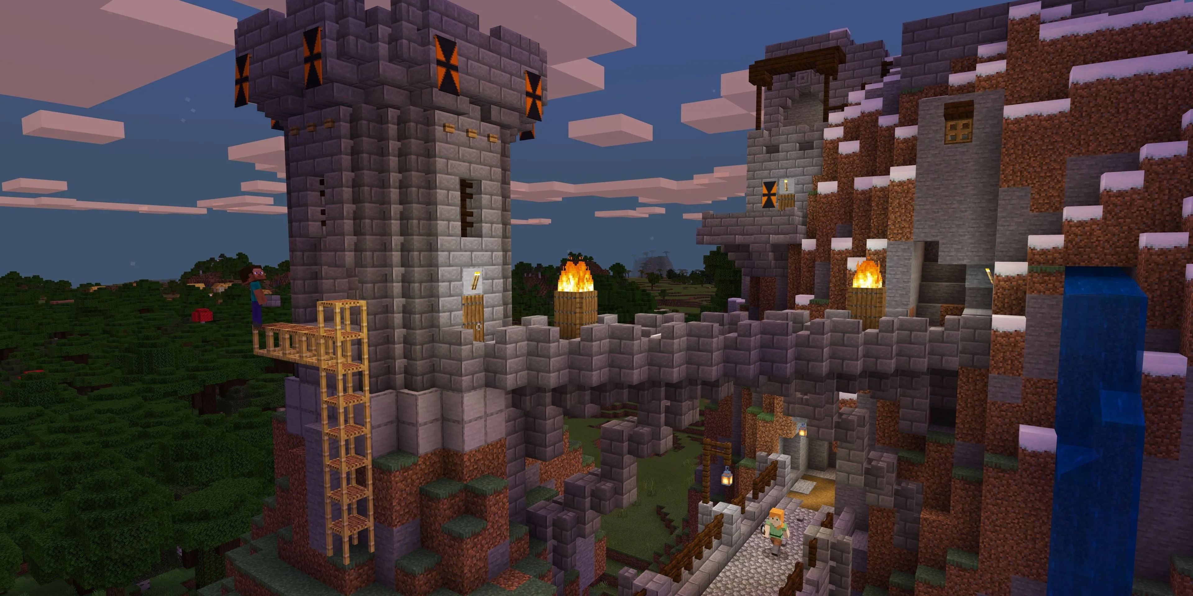 Lâu đài do người chơi xây dựng trong Minecraft
