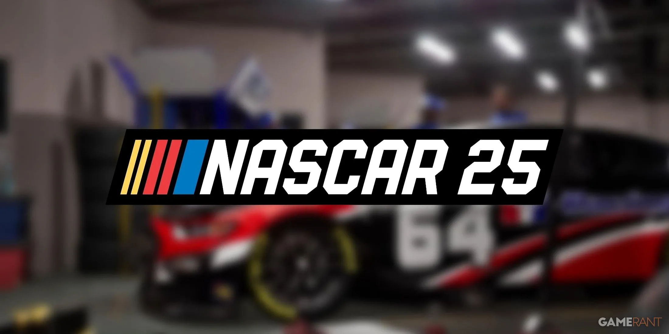 Logo chính thức của NASCAR 25, biểu trưng cho sự trở lại của thương hiệu game mô phỏng đua xe tốc độ.