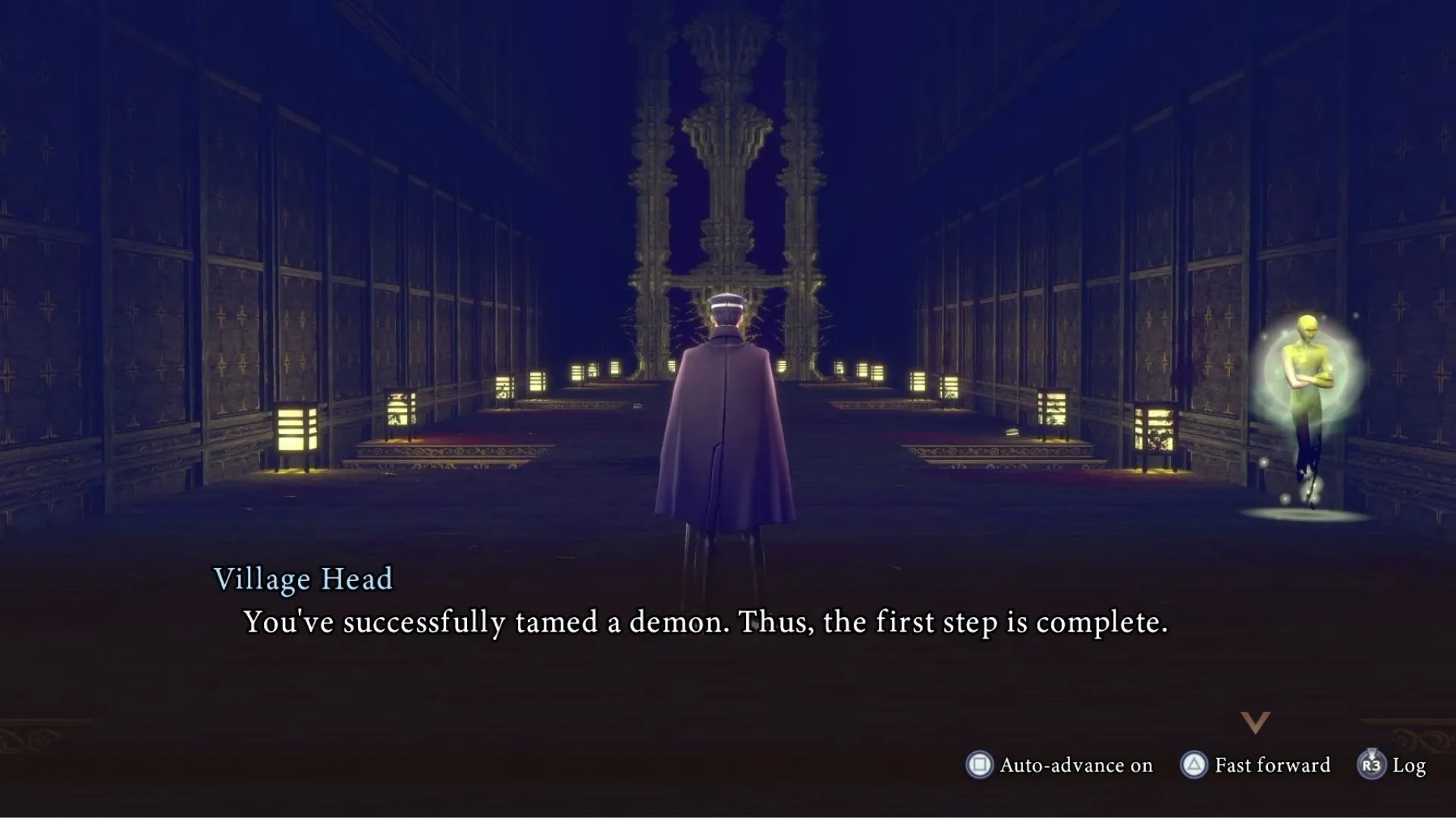 Màn hình hướng dẫn ban đầu trong game RAIDOU Remastered The Mystery of the Soulless Army