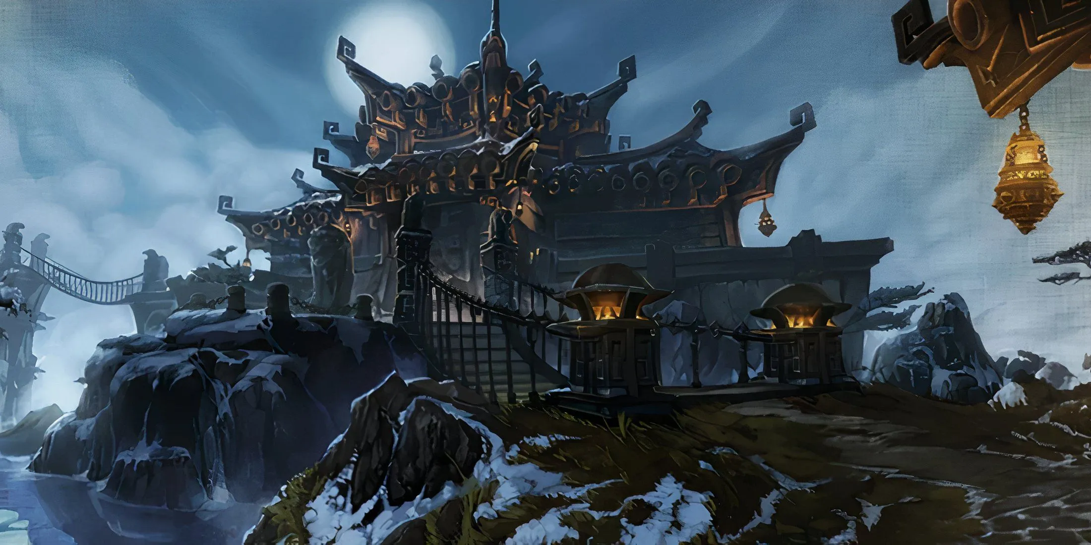 Màn hình tải cảnh Shado-Pan Monastery, hầm ngục và raid cuối game quan trọng trong World of Warcraft Mists of Pandaria