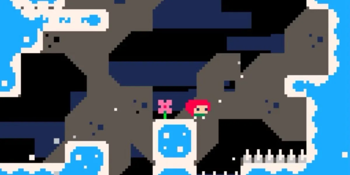 Máy tính chứa game Celeste Classic bên trong game Celeste