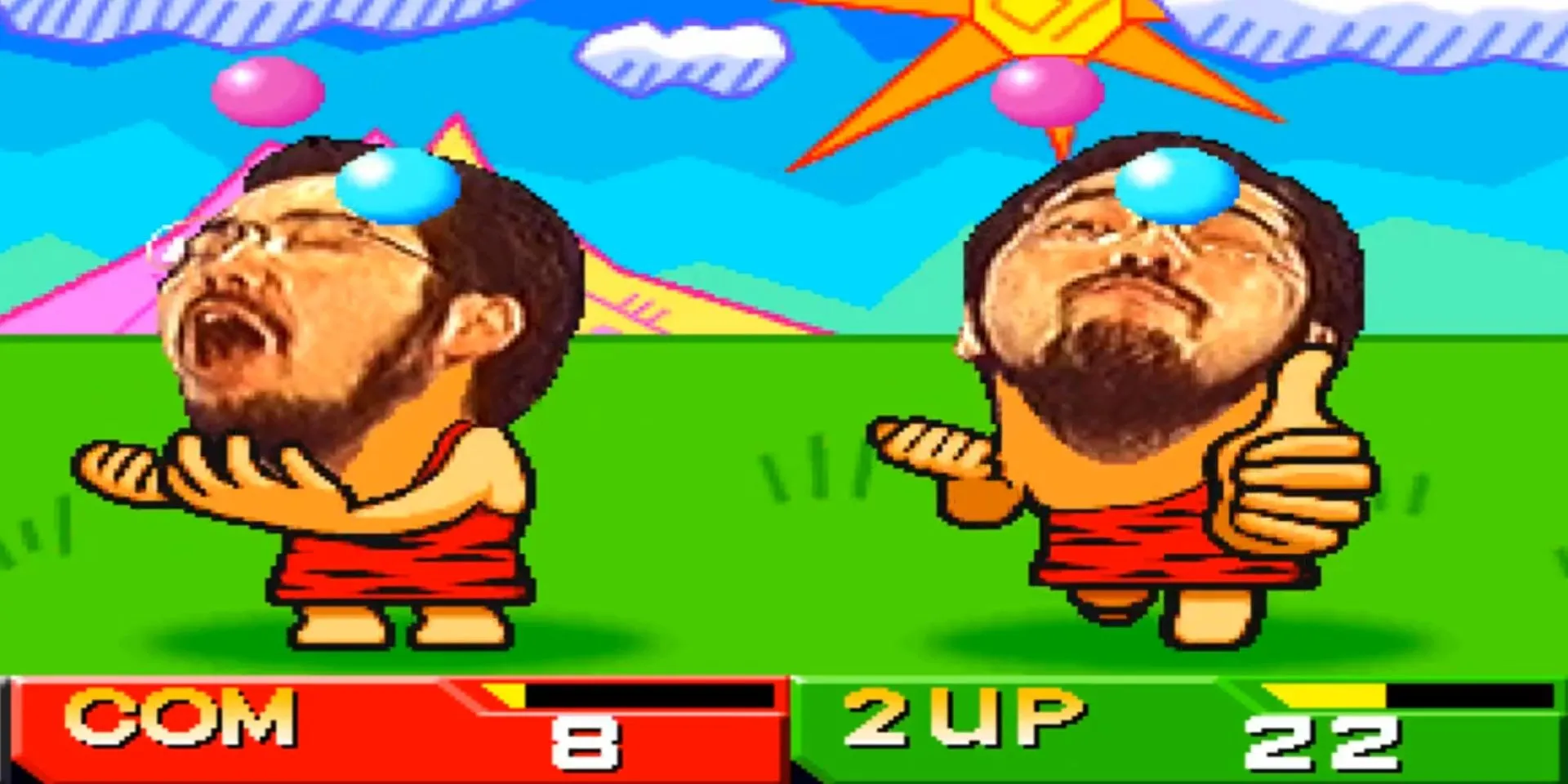 Một mini-game trong bộ sưu tập Bishi Bashi Special