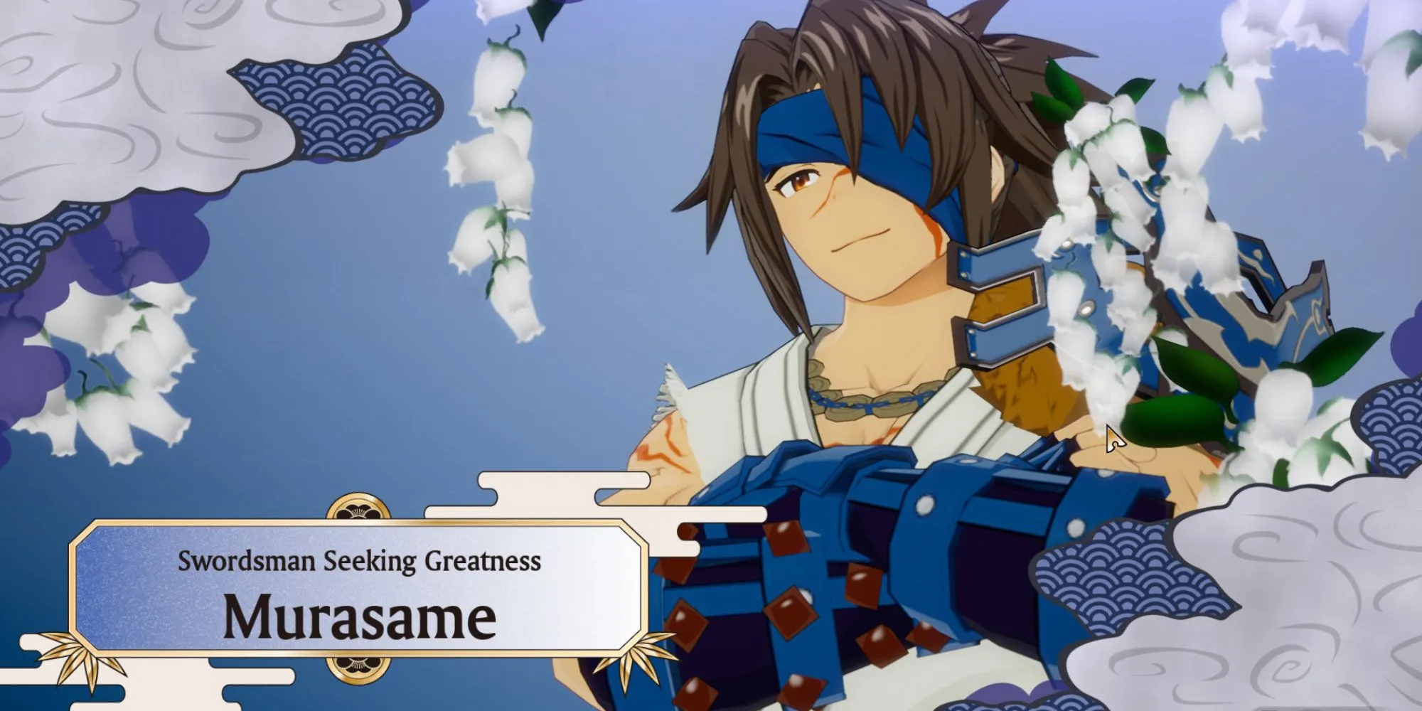 Nhân vật nam Murasame trong game Rune Factory Guardians of Azuma