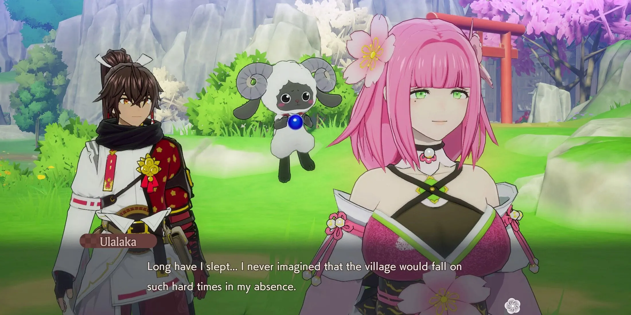 Nhân vật nữ Ulalaka trong game Rune Factory Guardians of Azuma