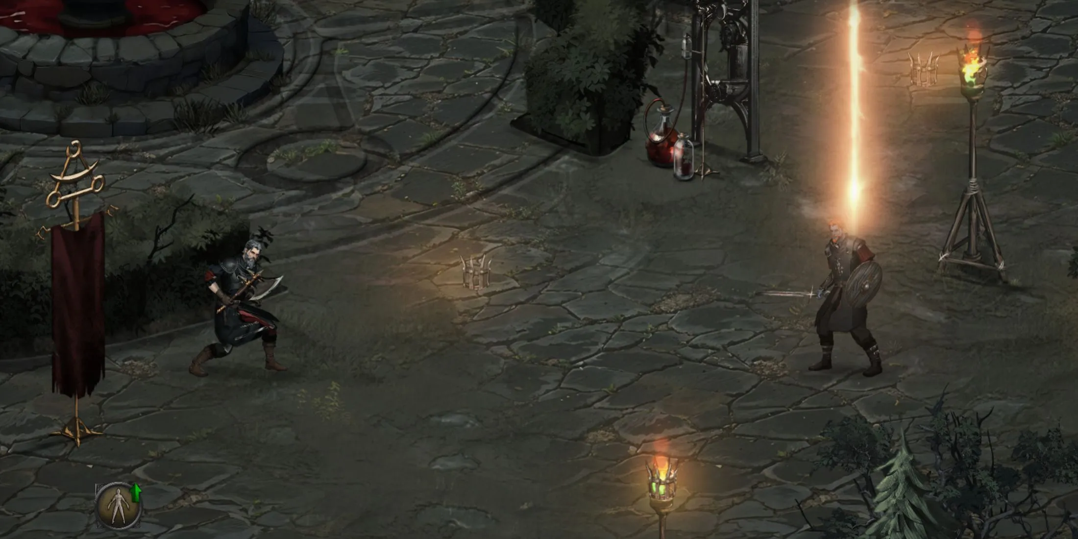 Nhân vật và môi trường game Vampire's Fall 2, thể hiện đồ họa và phong cách nghệ thuật