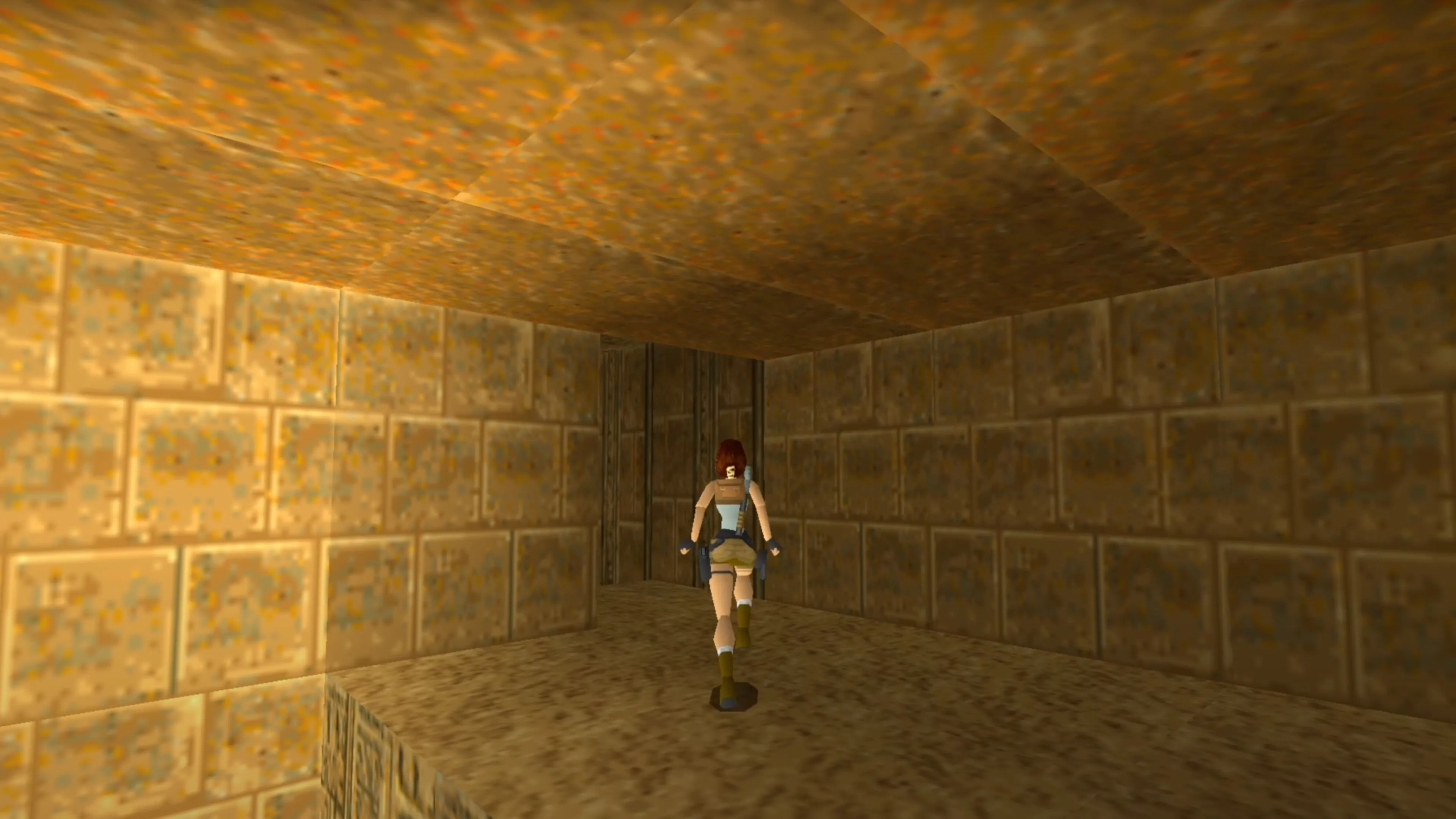 Phòng gym tại Croft Manor, thể hiện sự tối ưu hóa không gian 3D và tương tác nhân vật trong Tomb Raider.