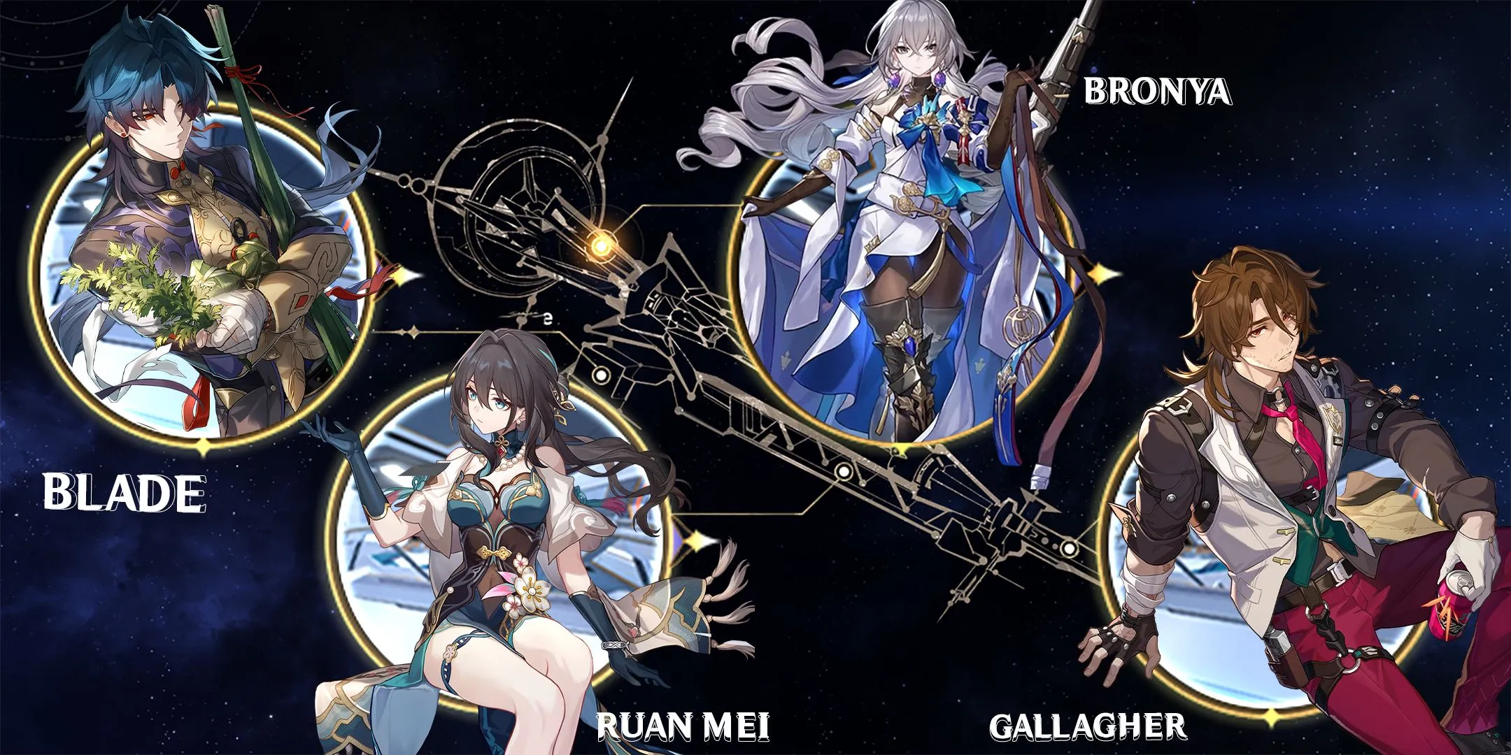ruan mei-bronya-gallagher-and blade team composition in honkai star rail