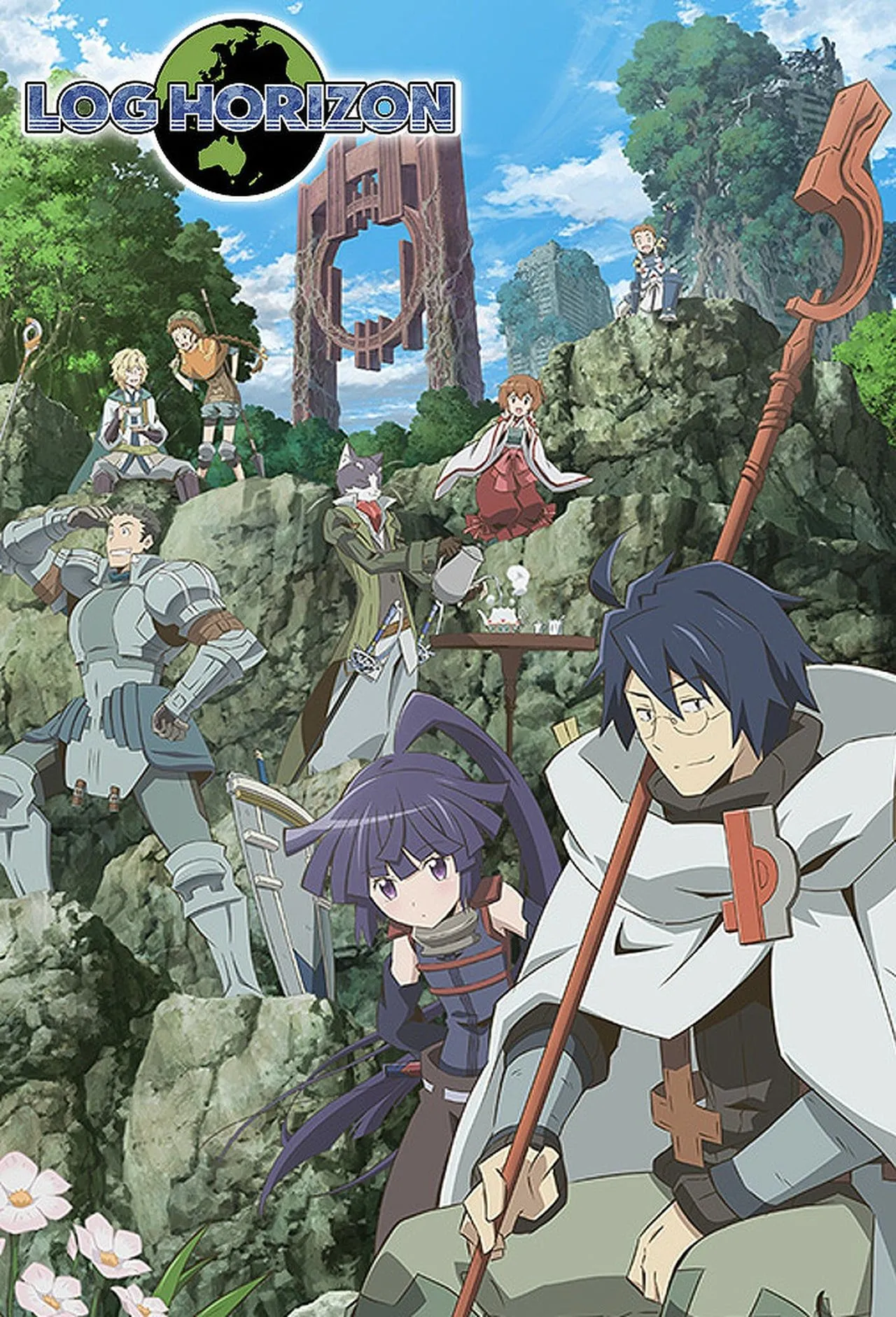 Shiroe lãnh đạo các phiêu lưu gia trong thế giới Elder Tale của Log Horizon