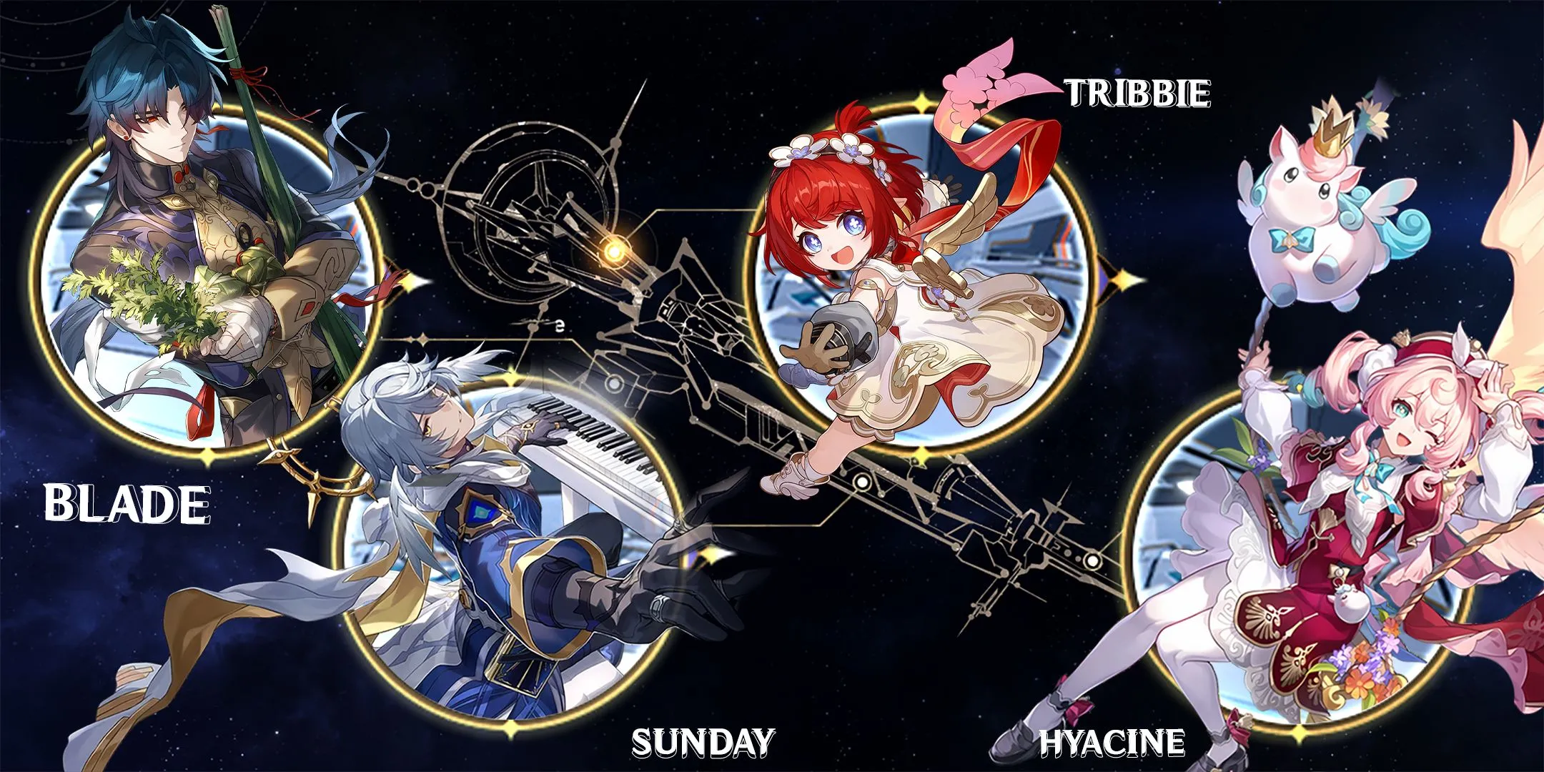 sunday-tribbie-hyacine-and blade team composition in honkai star rail