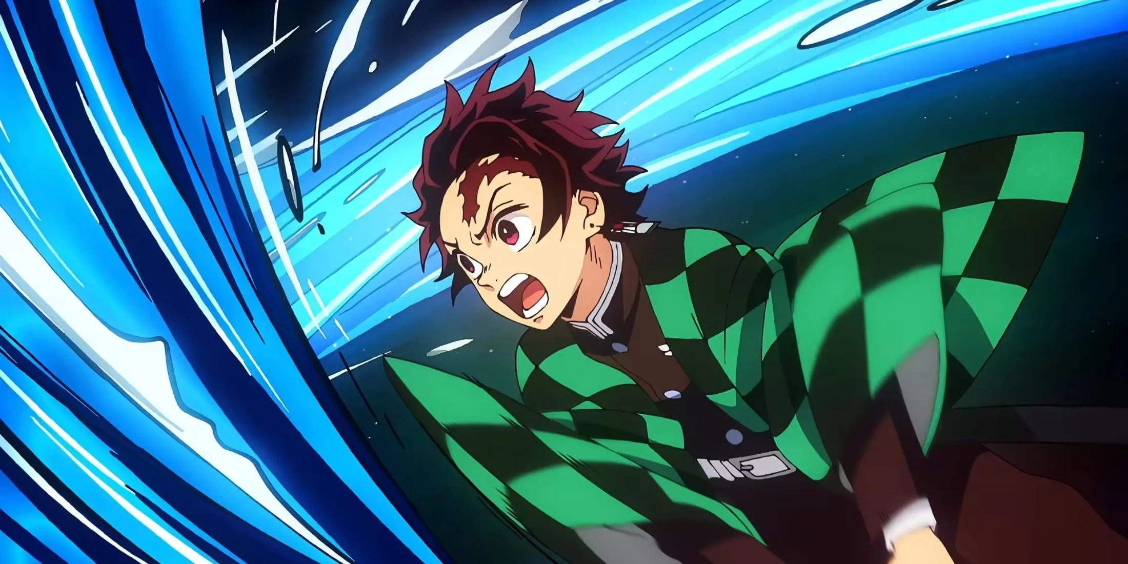 Tanjiro Kamado trong phân đoạn mở đầu của Demon Slayer, thể hiện phong cách đồ họa đỉnh cao của Ufotable.