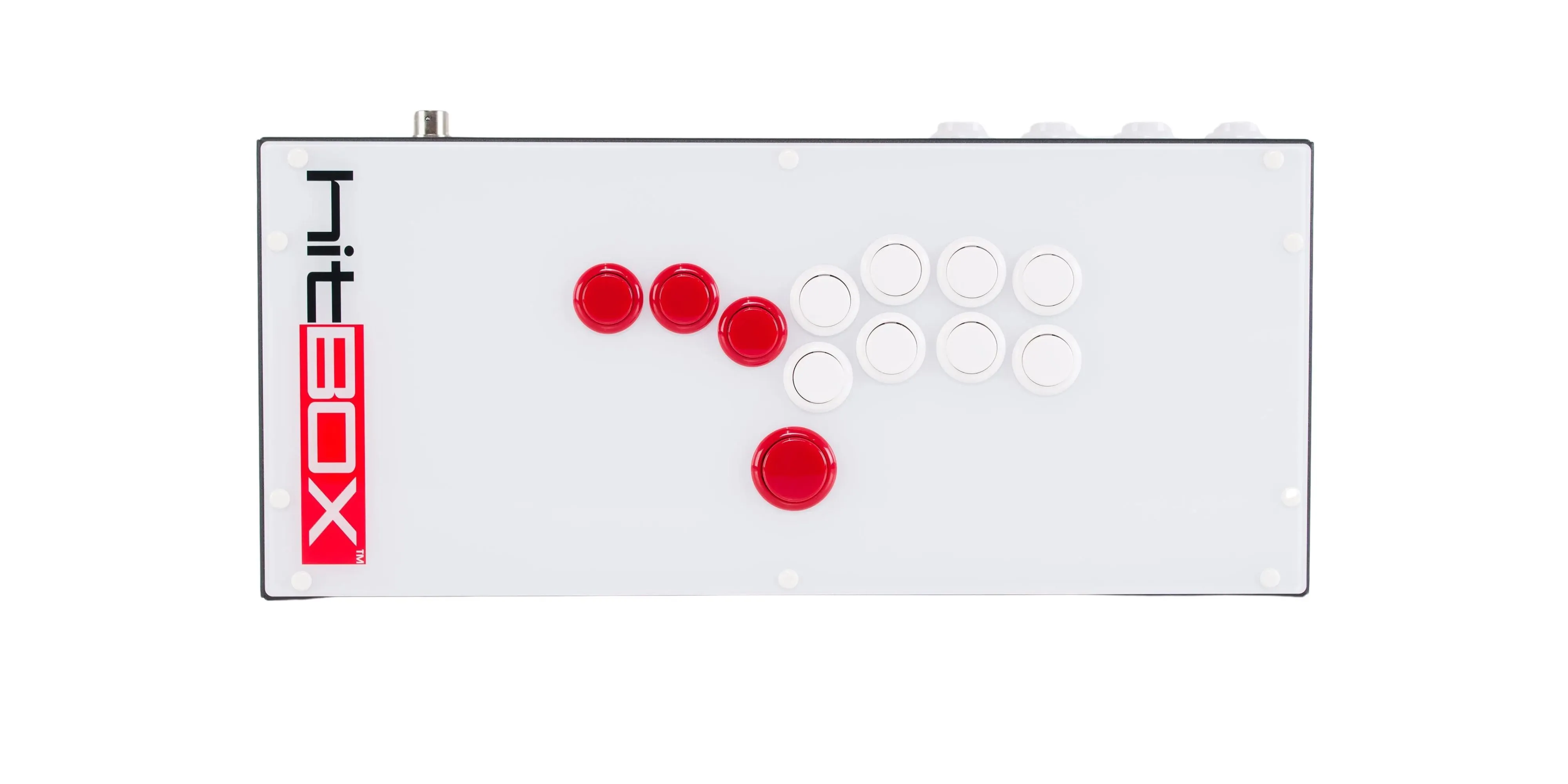 Tay cầm arcade Hit Box với thiết kế tối giản, chuyên dụng cho game đối kháng và các pha combo nhanh.