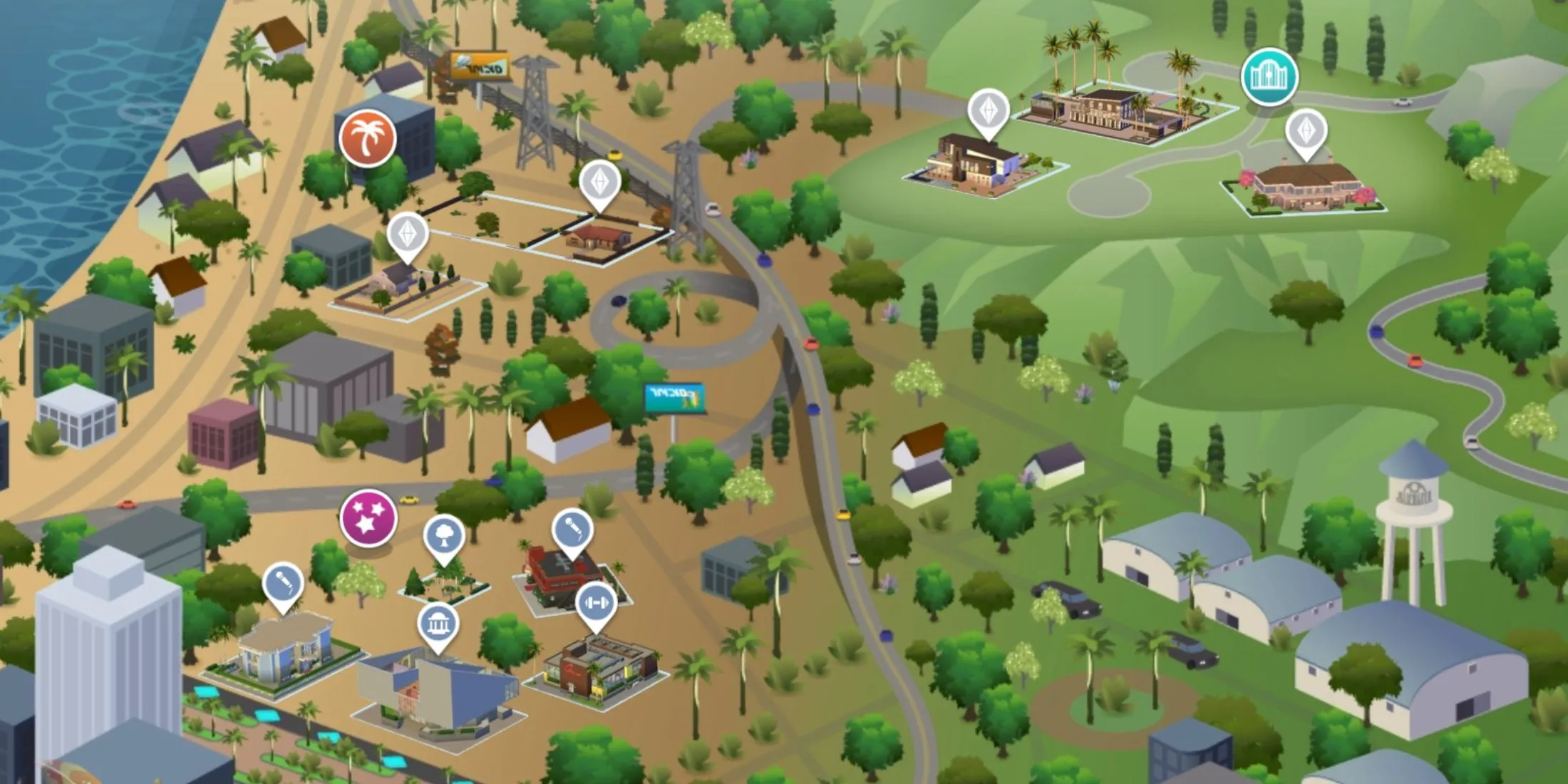 Toàn cảnh Del Sol Valley The Sims 4 nơi của những người nổi tiếng và khu dân cư sang trọng