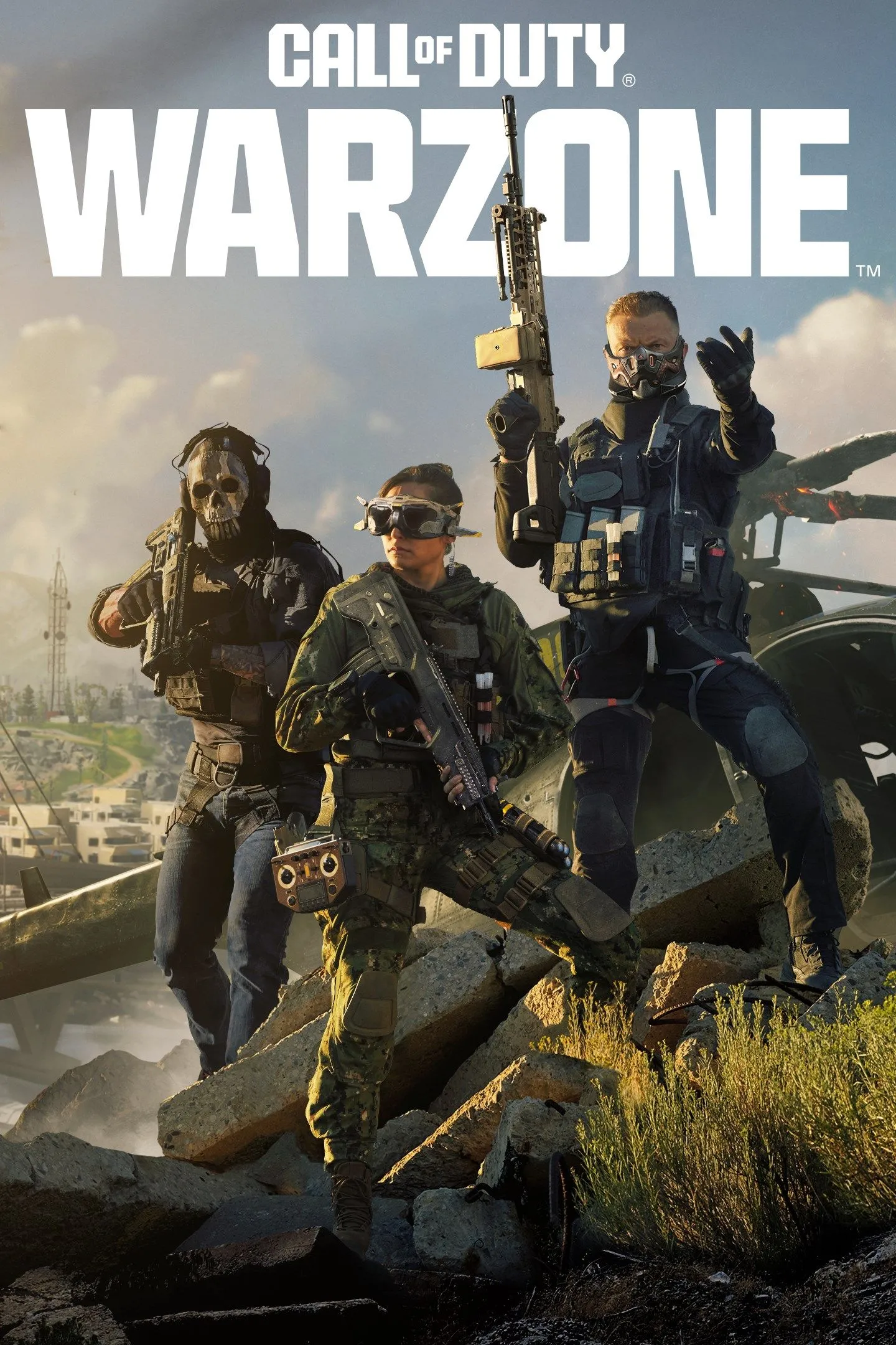 Tổng quan giao diện người dùng và đồ họa chiến trường của Call of Duty Warzone, thể hiện môi trường chiến đấu rộng lớn.