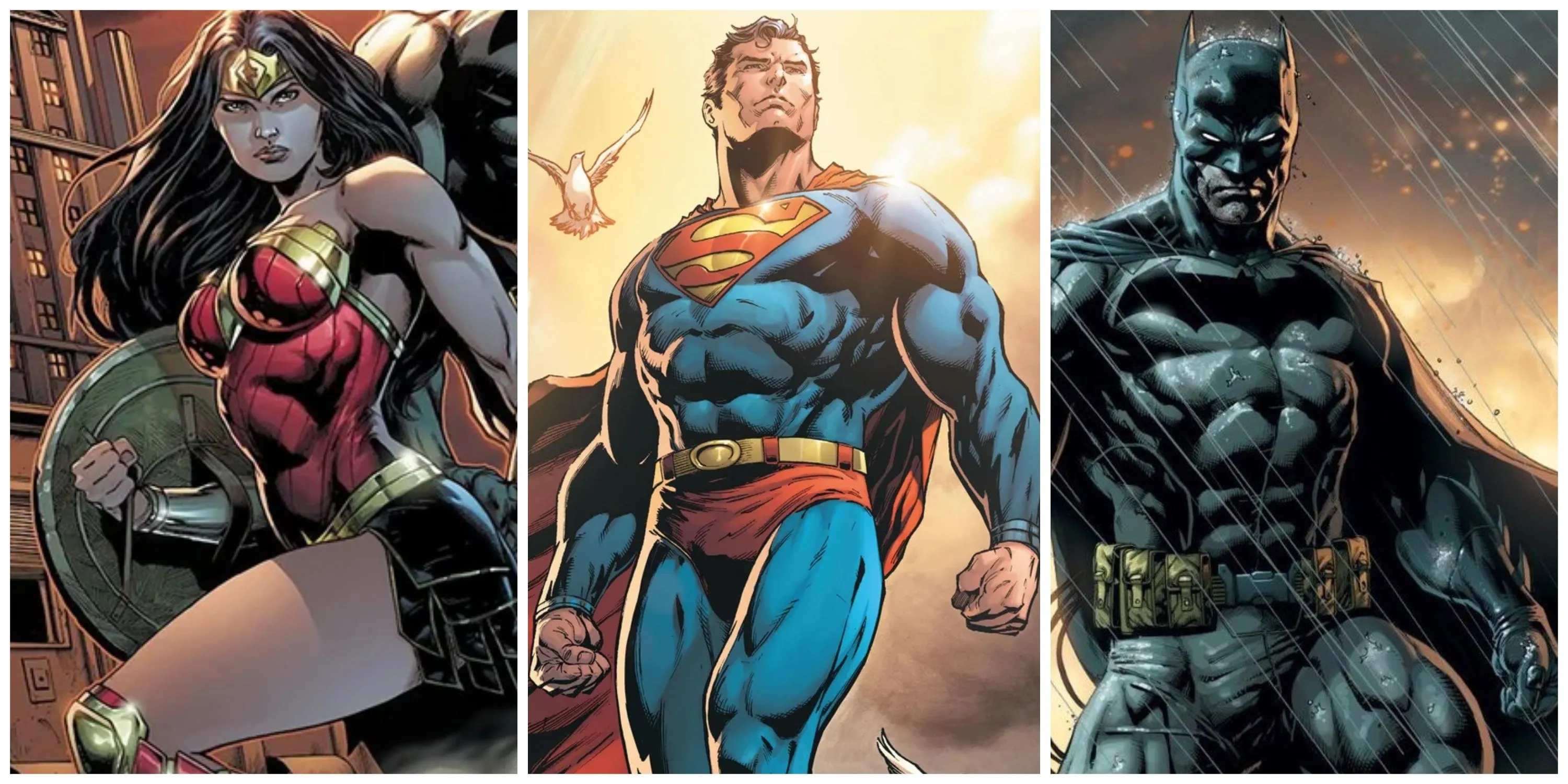 Zatanna, Superman, Batman và Wonder Woman trong khoảnh khắc hoành tráng