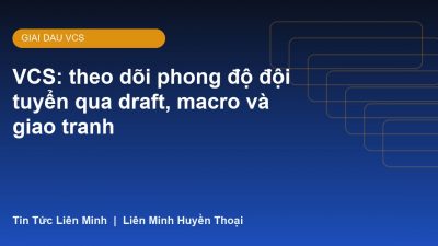VCS: theo dõi phong độ đội tuyển qua draft, macro và giao tranh